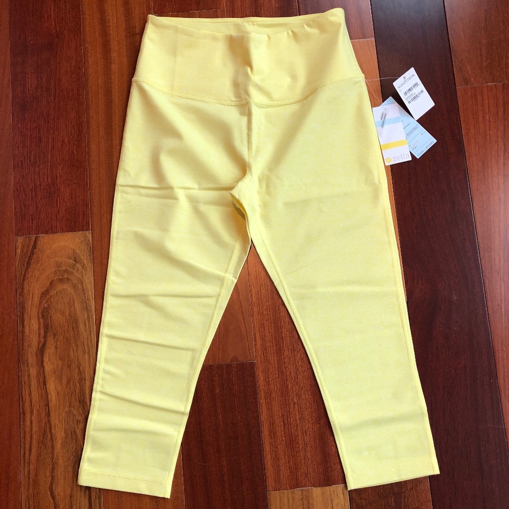 Zella by Nordstrom Live In Crop Yellow Leggings